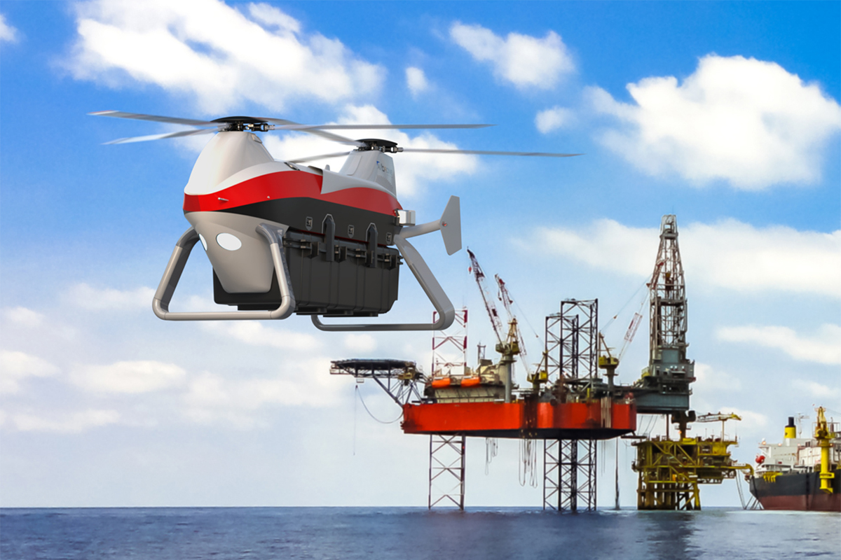 740T heavy-lift air cargo hybrid-electric VTOL twin-rotor (concept design) 740T heavy-lift air cargo hybrid-electric VTOL twin-rotor (concept design)